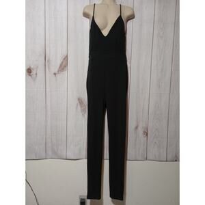 Mind Code Jumpsuit Ladies Large Black Sleeveless Lace Back